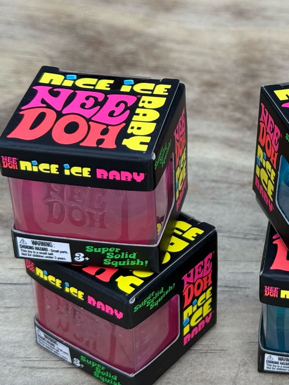 Needoh Nice Ice Baby Super Solid Squish - Pink